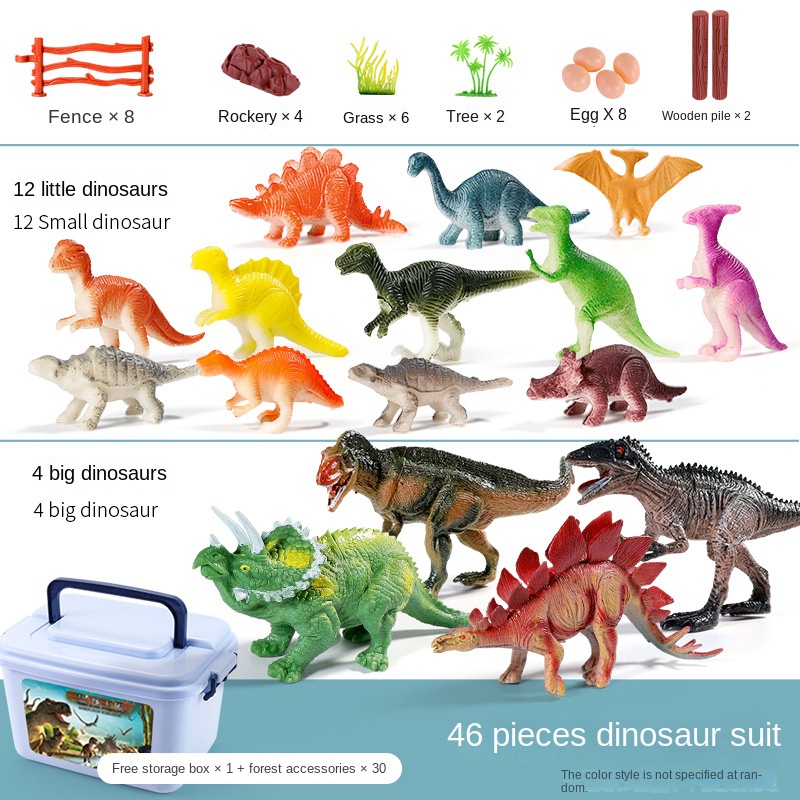 Bộ Đồ Chơi Mô Hình Khủng Long Bằng Cao Su Mềm Dành Cho Trẻ Em