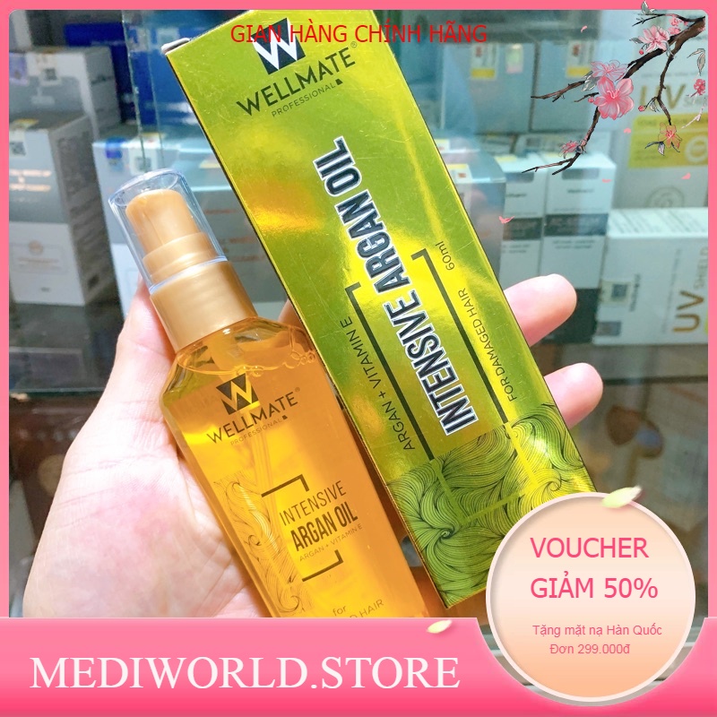 Tinh Dầu Dưỡng Tóc phục hồi WELLMATE KERATINARGAN OIL 60ML