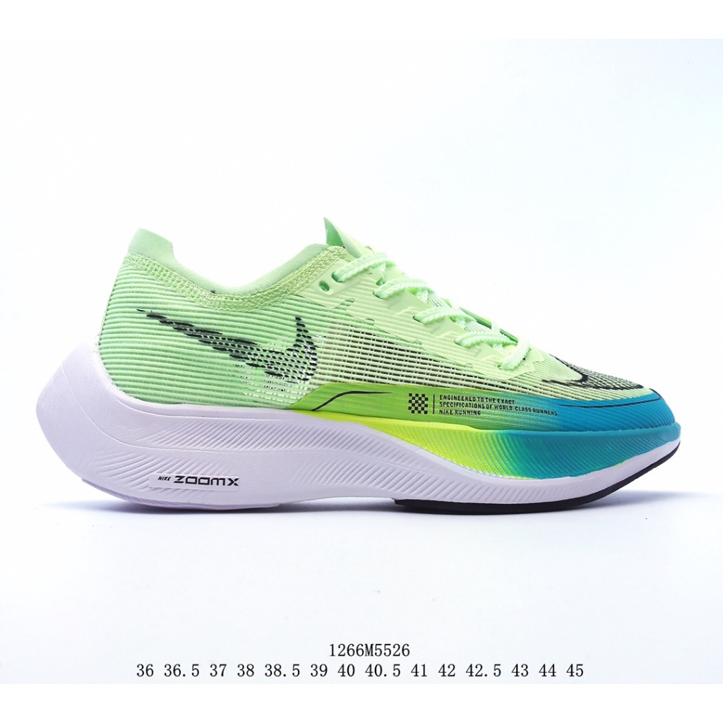Zoomx vaporfly next% 2 "Màu Xanh Lam Băng" break 2 series marathon Xốp Siêu Nhẹ Giảm Giá Giày Chạy Bộ Màu Vàng