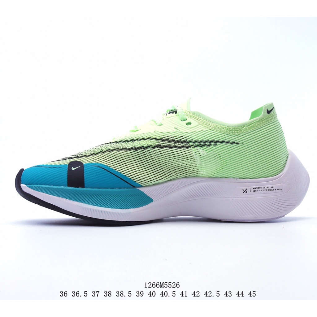 Zoomx vaporfly next% 2 "Màu Xanh Lam Băng" break 2 series marathon Xốp Siêu Nhẹ Giảm Giá Giày Chạy Bộ Màu Vàng