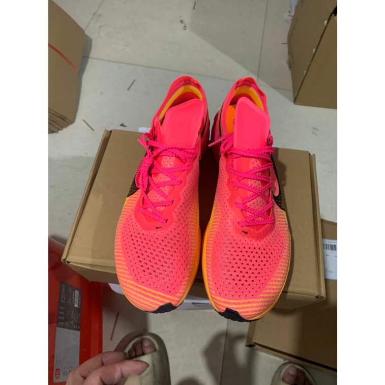 Giày Chạy Bộ n-k-e zoomx 3% Màu Hồng Cam marathon Thời Trang 2023 Mới 2023