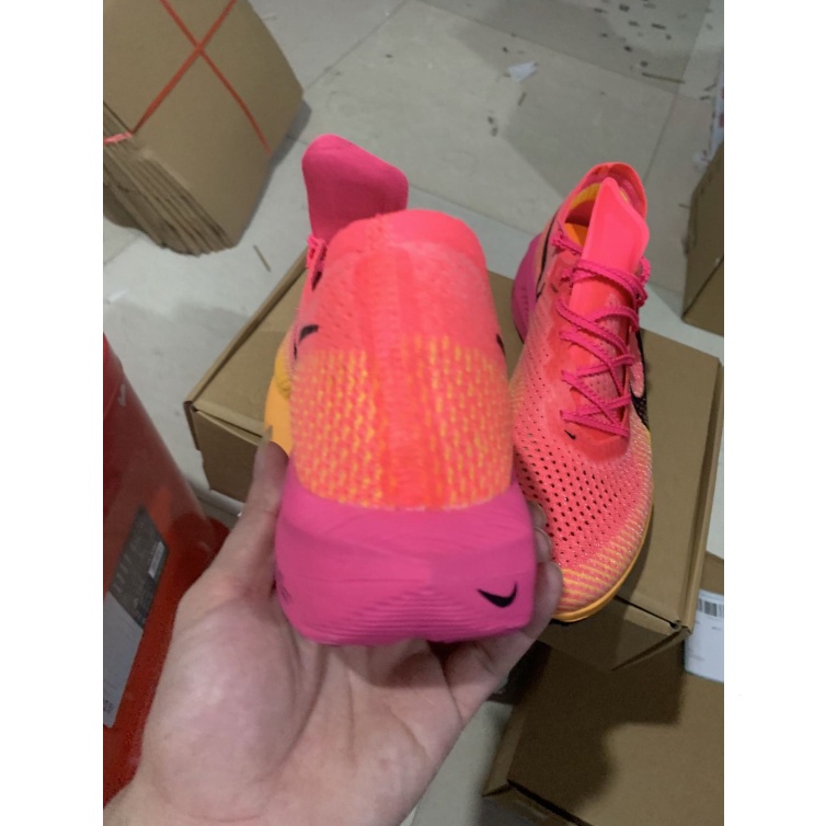 Giày Chạy Bộ n-k-e zoomx 3% Màu Hồng Cam marathon Thời Trang 2023 Mới 2023