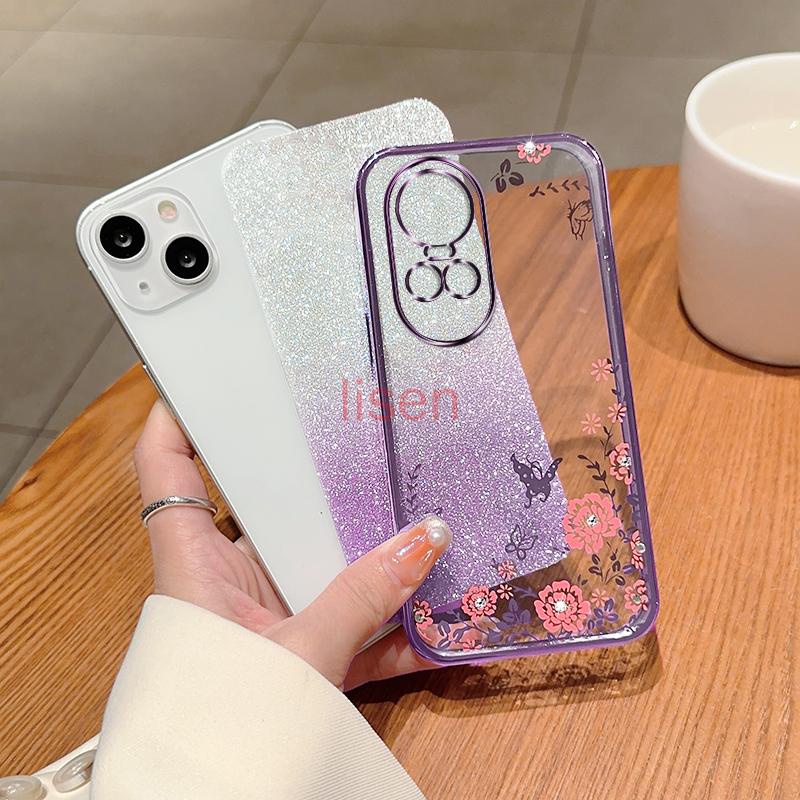 Ốp Lưng oppo reno 10 5g / reno 10 pro 5g  Ốp Điện Thoại Hình Hoa Và Bướm Cho oppo reno 10 5g / reno 10 pro 5g HYB