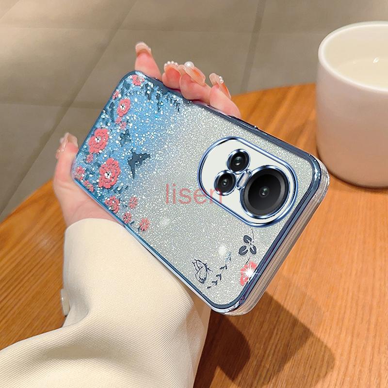 Ốp Lưng oppo reno 10 5g / reno 10 pro 5g  Ốp Điện Thoại Hình Hoa Và Bướm Cho oppo reno 10 5g / reno 10 pro 5g HYB