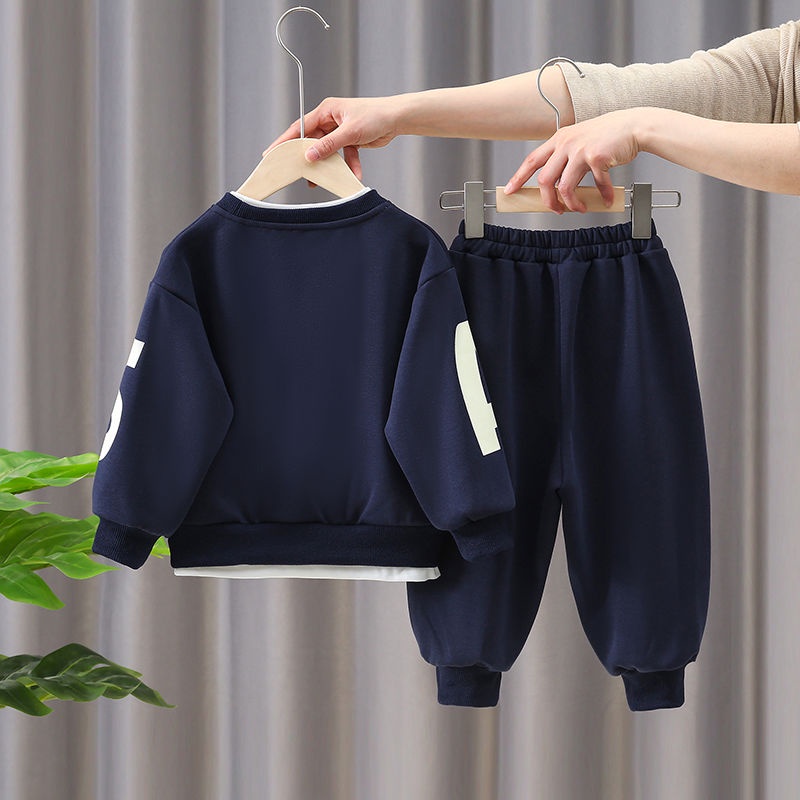 Bộ Đồ Thể Thao Phong Cách Phương Tây Thời Trang Xuân Thu 2023 Mới Cho Bé Trai