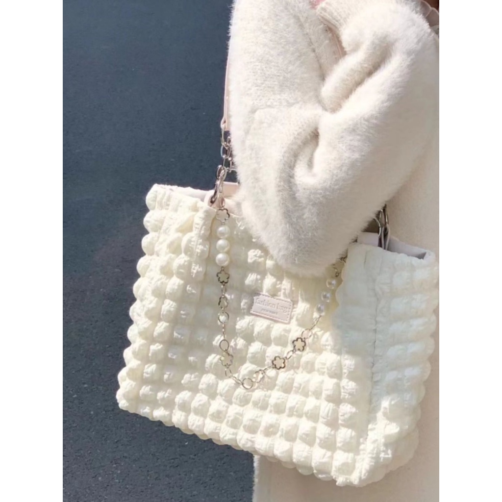 Túi Xách Đeo Vai Hình Đám Mây Kích Thước 35x25 Phong Cách Thời Trang Hàn Quốc Dành Cho Nữ