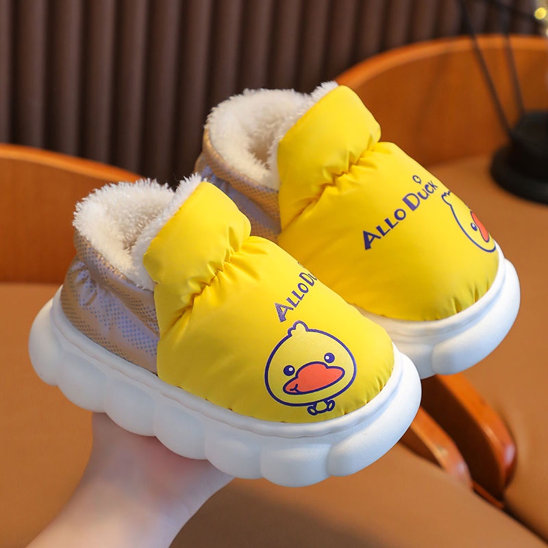 Giày cotton Gót Cao Giữ Ấm Mùa Đông Kiểu Dáng Hoạt Hình Dễ Thương Cho Bé Trai Và Gái