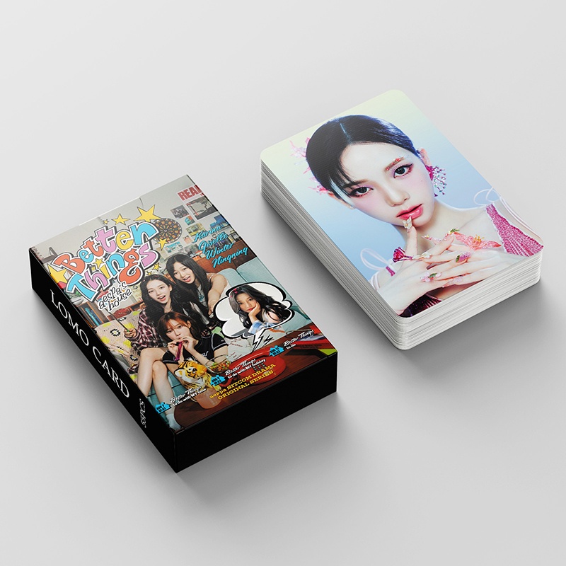 Aespa LOMO Card Set 55 Tấm Thẻ Ảnh Better Things Hình Nhóm Nhạc