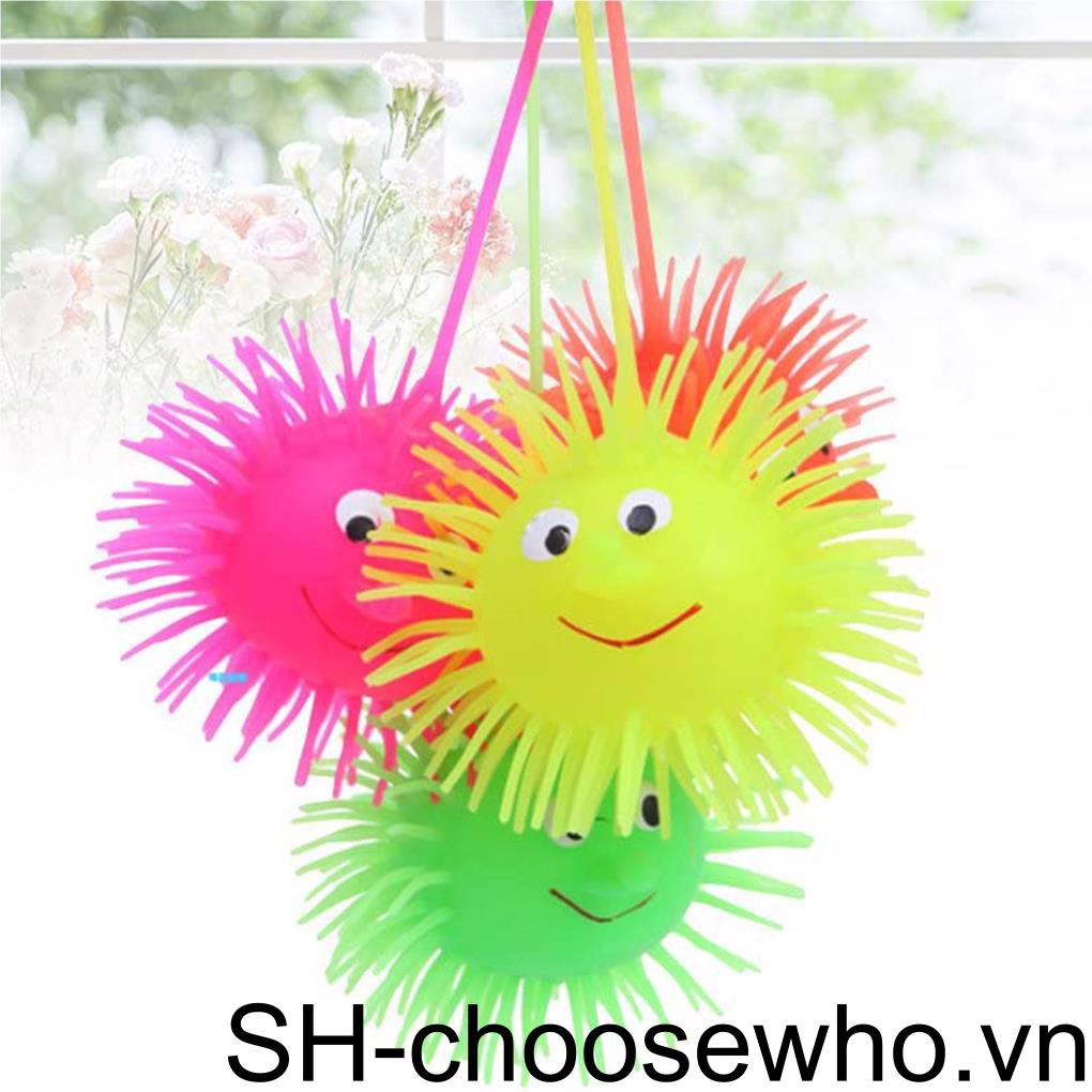 Đồ Chơi Quả Bóng Gai Cao Su Đàn Hồi Phát Sáng Giảm Căng Thẳng Cho Trẻ Em