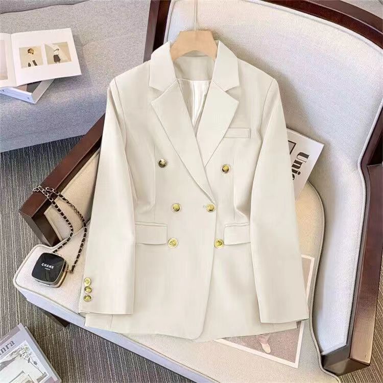 Áo Khoác Blazer Tay Dài Dáng Rộng Phong Cách Hàn Quốc Thời Trang Cho Nữ