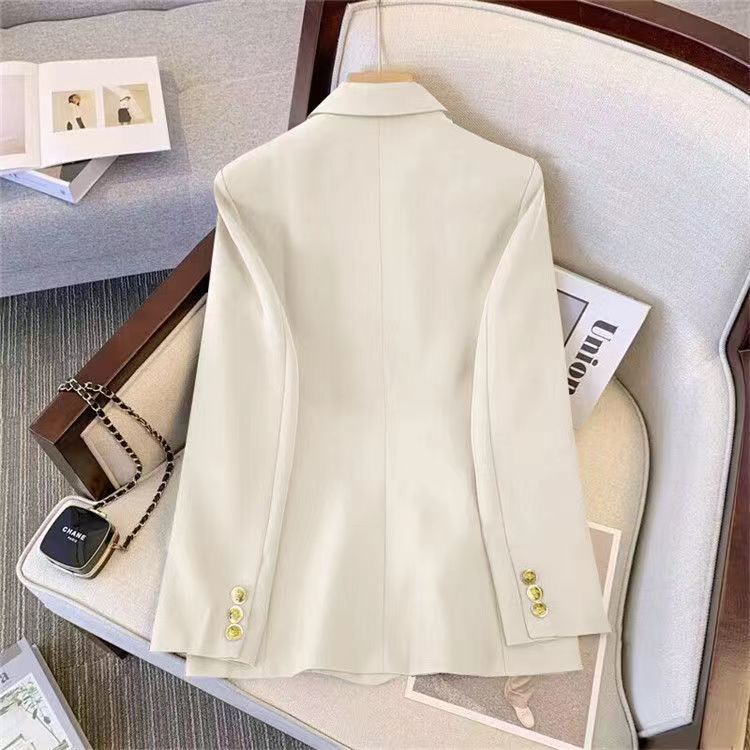 Áo Khoác Blazer Tay Dài Dáng Rộng Phong Cách Hàn Quốc Thời Trang Cho Nữ