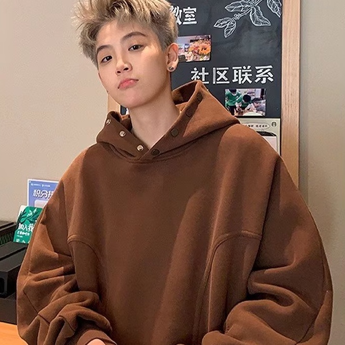 Áo Khoác Nam Dài Tay Có Mũ Thời Trang Đường Phố Mới