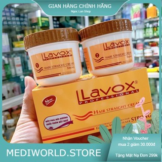 Bộ 2 hủ thuốc duỗi tóc Lavox Professional 140ml