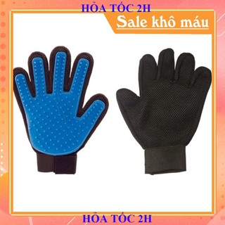 Phụ kiện chó mèo Gang tay chải lông chó mèo