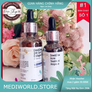 Serum XOÁ NẾP NHĂN Dew&Dew 24k Gold Collagen Serum Anti Wrinkle 50ML