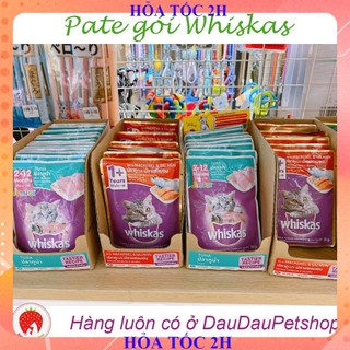 [ Bán sỉ ] THỨC ĂN CHO MÈO PATE GÓI WHISKAS CHO MÈO 80G PHÁT VỊ NGẪU NHIÊN