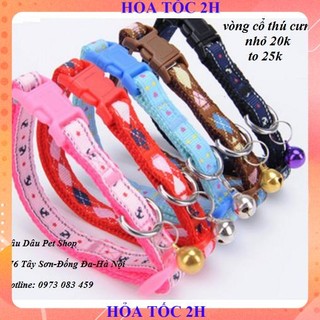[ Bán sỉ ] VÒNG CỔ CHO CHÓ MÈO 2 LỚP 1 CM ( phát màu ngẫu nhiên)