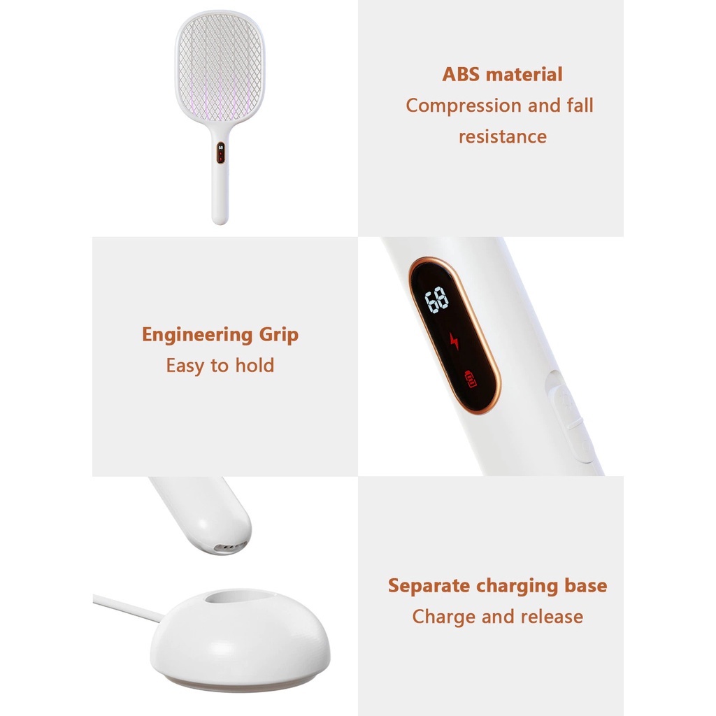 Vợt Bắt Muỗi Cầm Tay 𝗫𝗶𝗮𝗼𝗺𝗶 Qualitell S1 pin sạc cao cấp tiện lợi - Minh Tín Shop