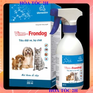 [ Bán sỉ ] Thuốc xịt ve rận cho chó mèo VIME FRONDOG 250ML (VEMEDIM)