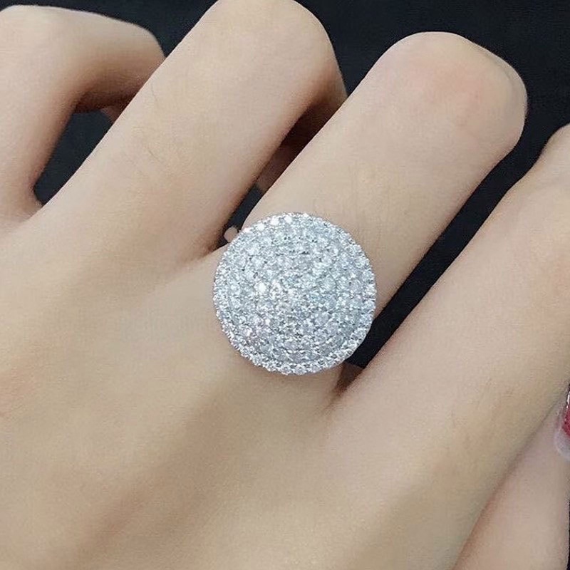 Nhẫn Đeo Tay Đính Đá cz Lấp Lánh Thời Trang Cho Nữ