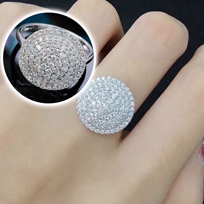 Nhẫn Đeo Tay Đính Đá cz Lấp Lánh Thời Trang Cho Nữ