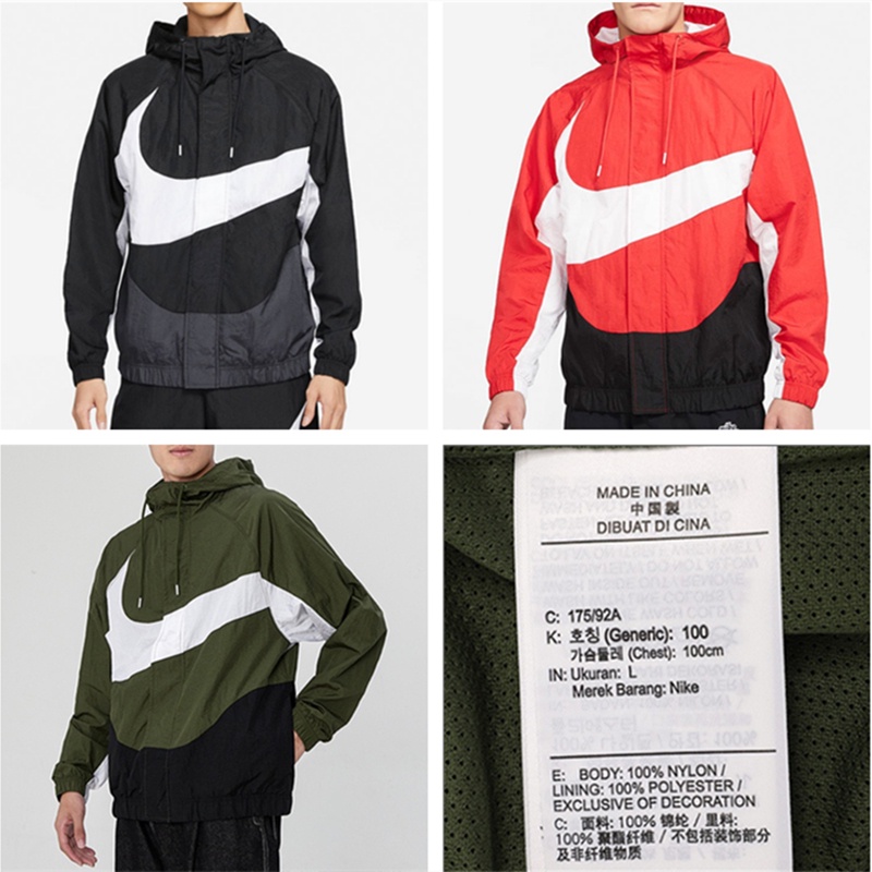 Nike Áo Khoác Gió Có Nón dd5968 100%