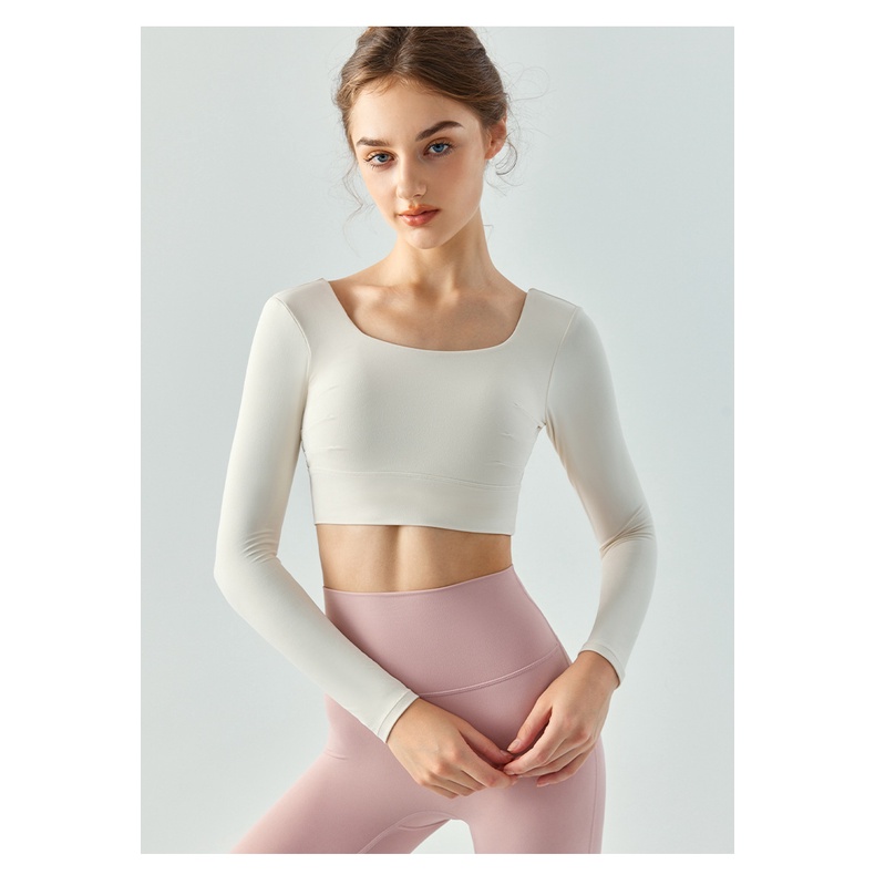 Áo croptop thể thao AIRACTIVE LEISURE tay dài có đệm tiện dụng