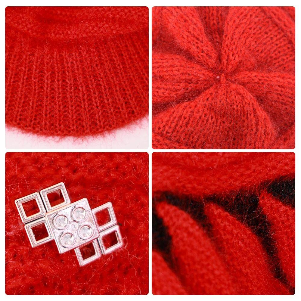 Kent1 Mũ Len Trùm Đầu Dày Dặn Thời Trang Cho Phụ Nữ Trung Niên