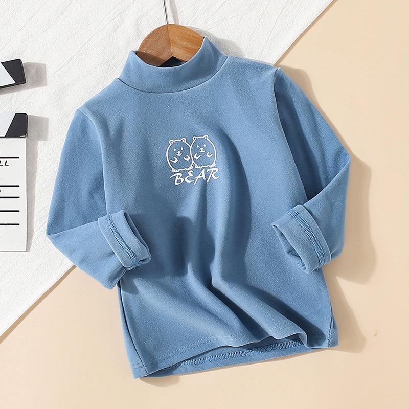 Áo Thun Hai Mặt Cổ Cao 100-160cm Phong Cách Hàn Quốc Thời Trang Thu Đông Cho Nam Và Nữ