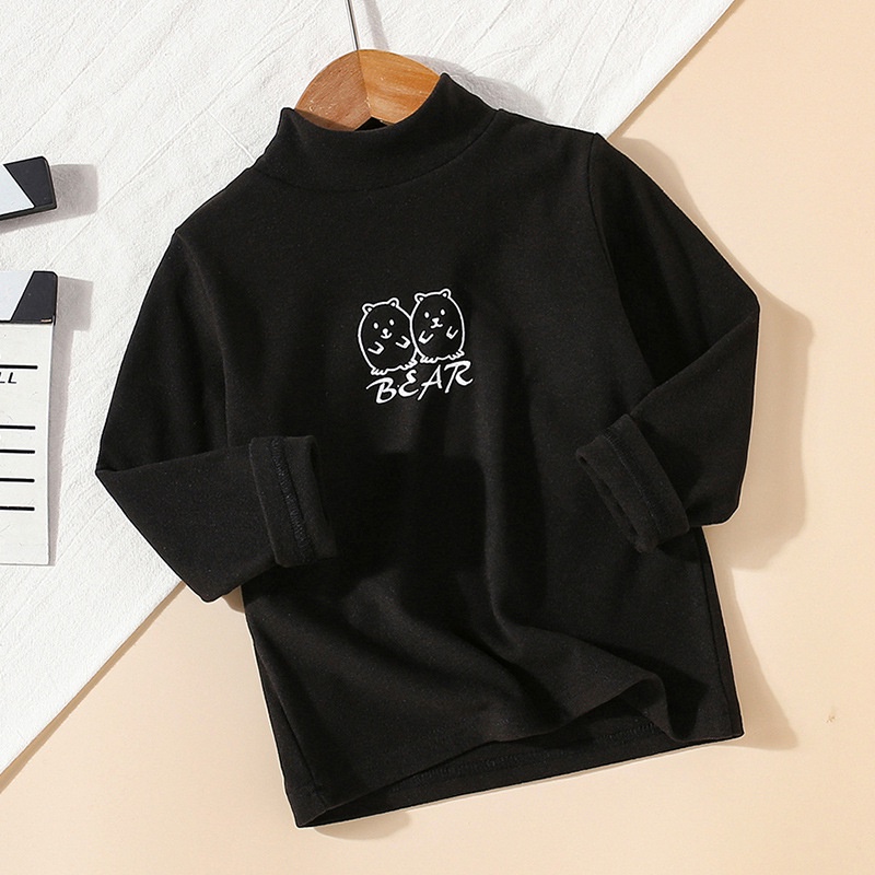 Áo Thun Hai Mặt Cổ Cao 100-160cm Phong Cách Hàn Quốc Thời Trang Thu Đông Cho Nam Và Nữ