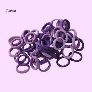 Set 100 Dây Cột Tóc Siêu Nhẹ Co Giãn Phong Cách Hàn Quốc