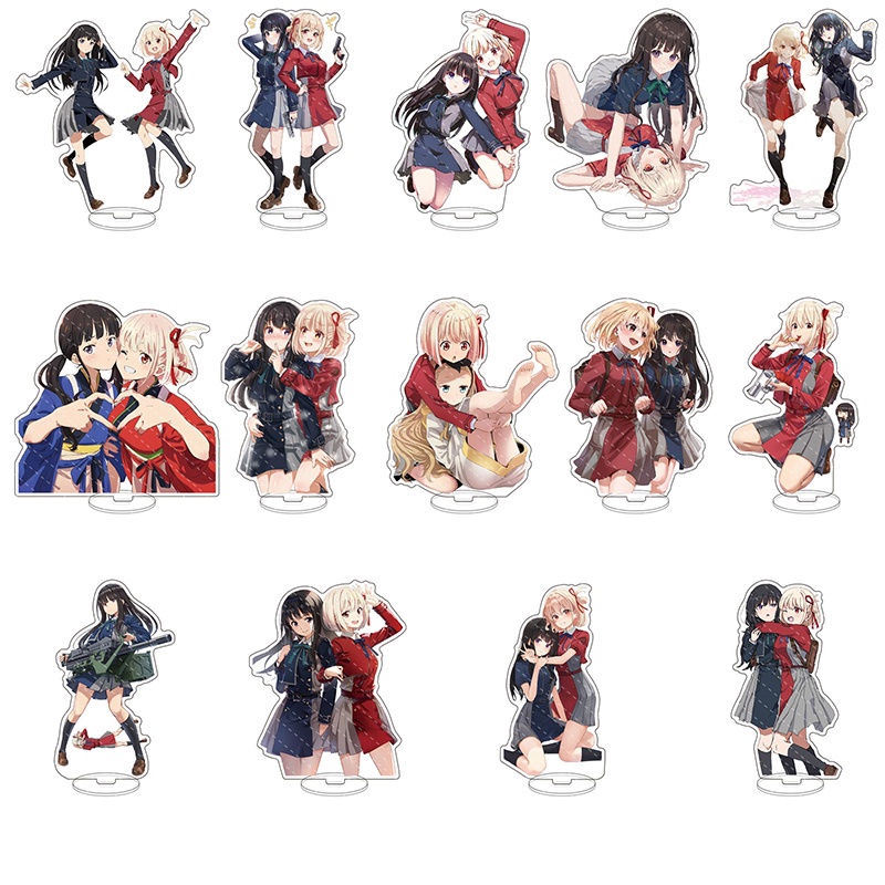 Songping Giá Đỡ Đĩa Mô Hình lycoris recoil anime Dễ Thương Trang Trí Nhà Cửa