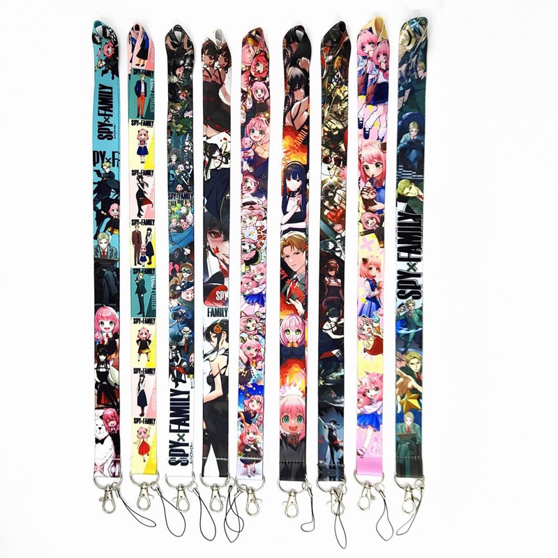 Songping Móc Khóa Có Dây Đeo Thẻ In Hình Hoạt Hình anime Gia Đình spy x Ya loid yor