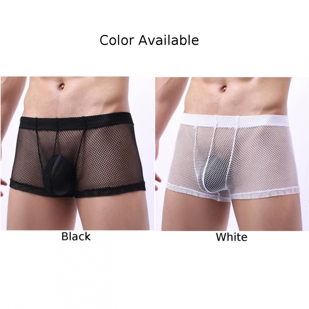 Quần Lót boxer Lưới Xuyên Thấu Gợi Cảm Cho Nam