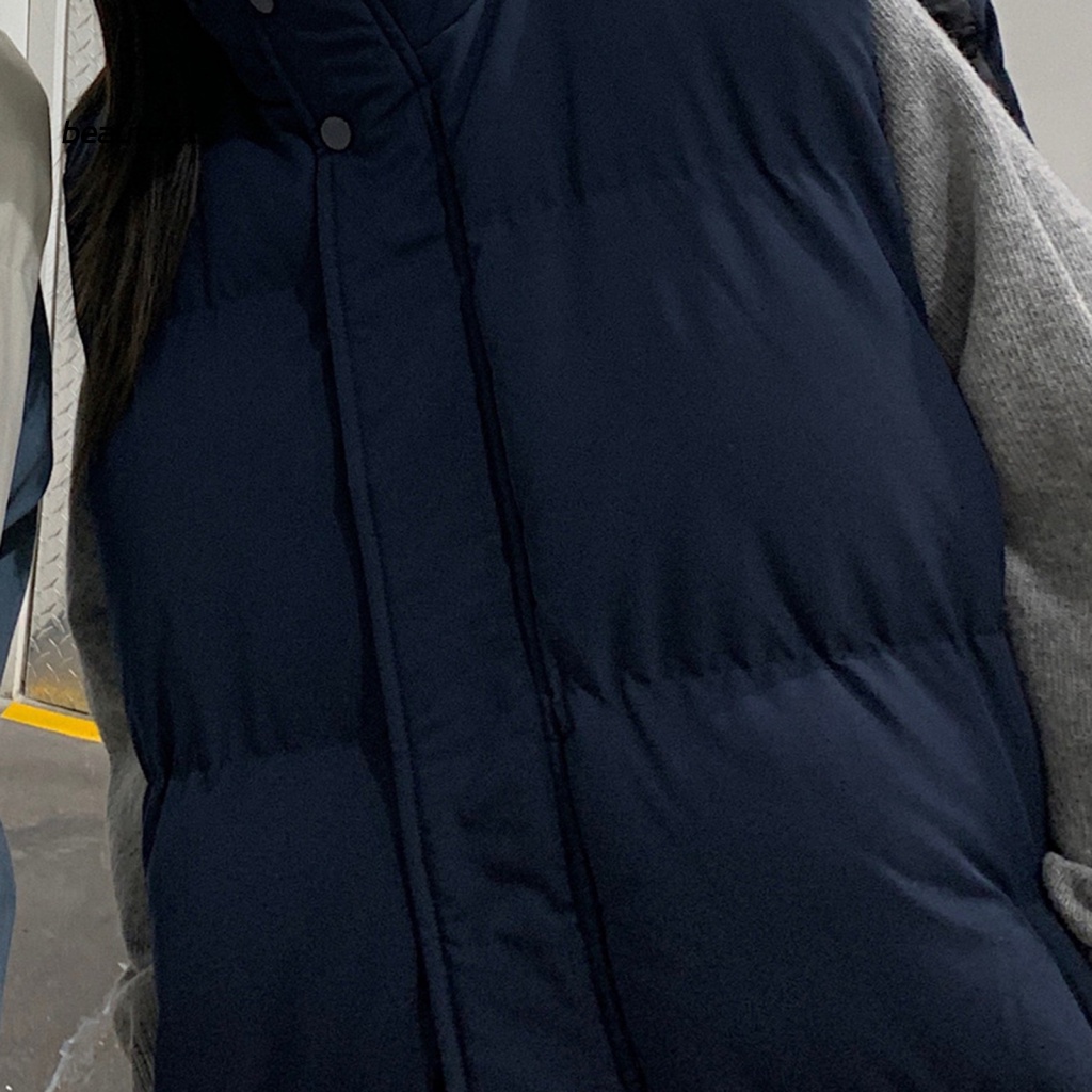 Áo Khoác Không Tay Có Túi Hai Mặt Chống Gió Giữ Ấm Mùa Đông Phong Cách unisex