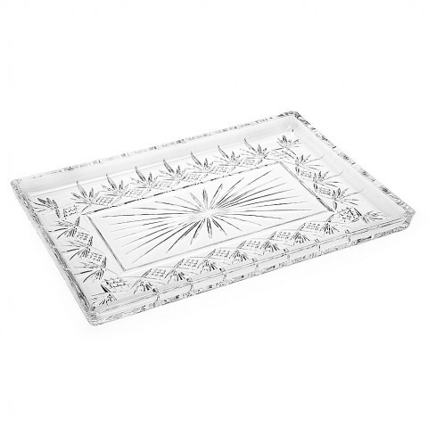 Khay Pha Lê GODINGER DUBLIN VANITY TRAY, Kích thước: 30 x 20 x 2.5cm, Nhập Đức, bepchauau