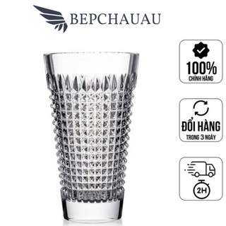 Lọ hoa pha lê rogaska diamond vase, cao 27cm, bình hoa trang trí, nhập đức, bepchauau