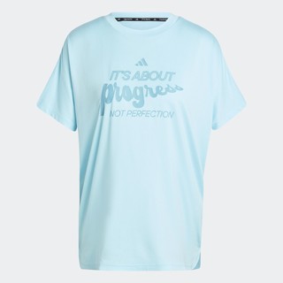 Adidas Tập luyện Áo Thun Suông Graphic Lift Your Mind Nữ Màu xanh da trời IN1863