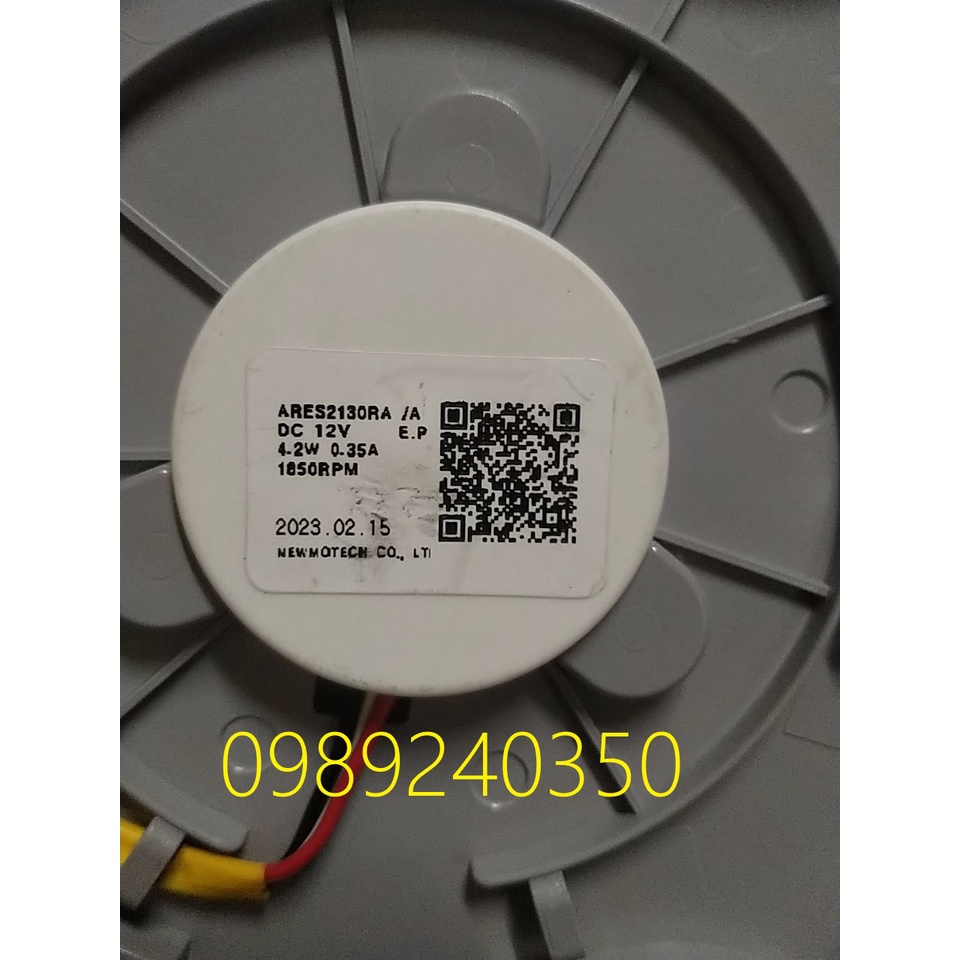 Quạt tủ lạnh Samsung Inverter tròn 13,5cm 12V 3 dây chính hãng