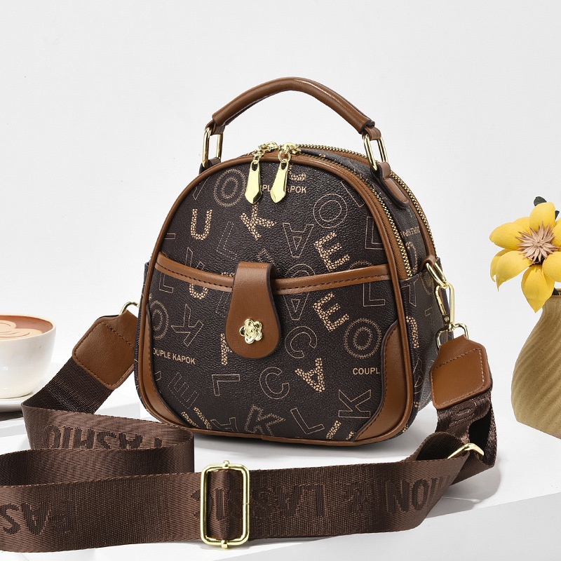 Chuwanglin Túi Da Đeo Chéo In Họa Tiết Thời Trang Cho Nữ