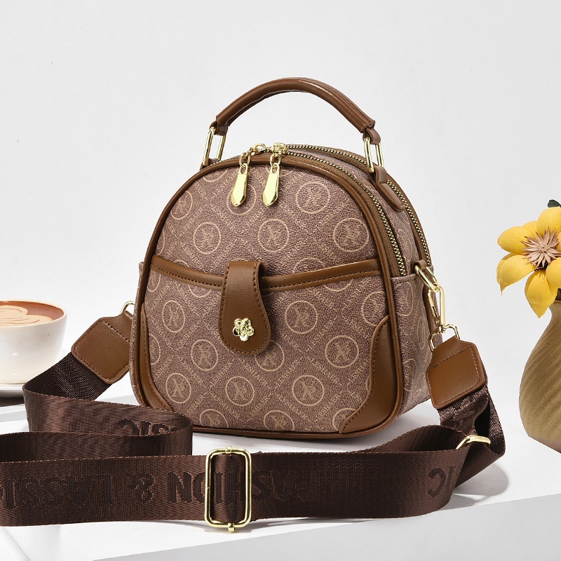 Chuwanglin Túi Da Đeo Chéo In Họa Tiết Thời Trang Cho Nữ