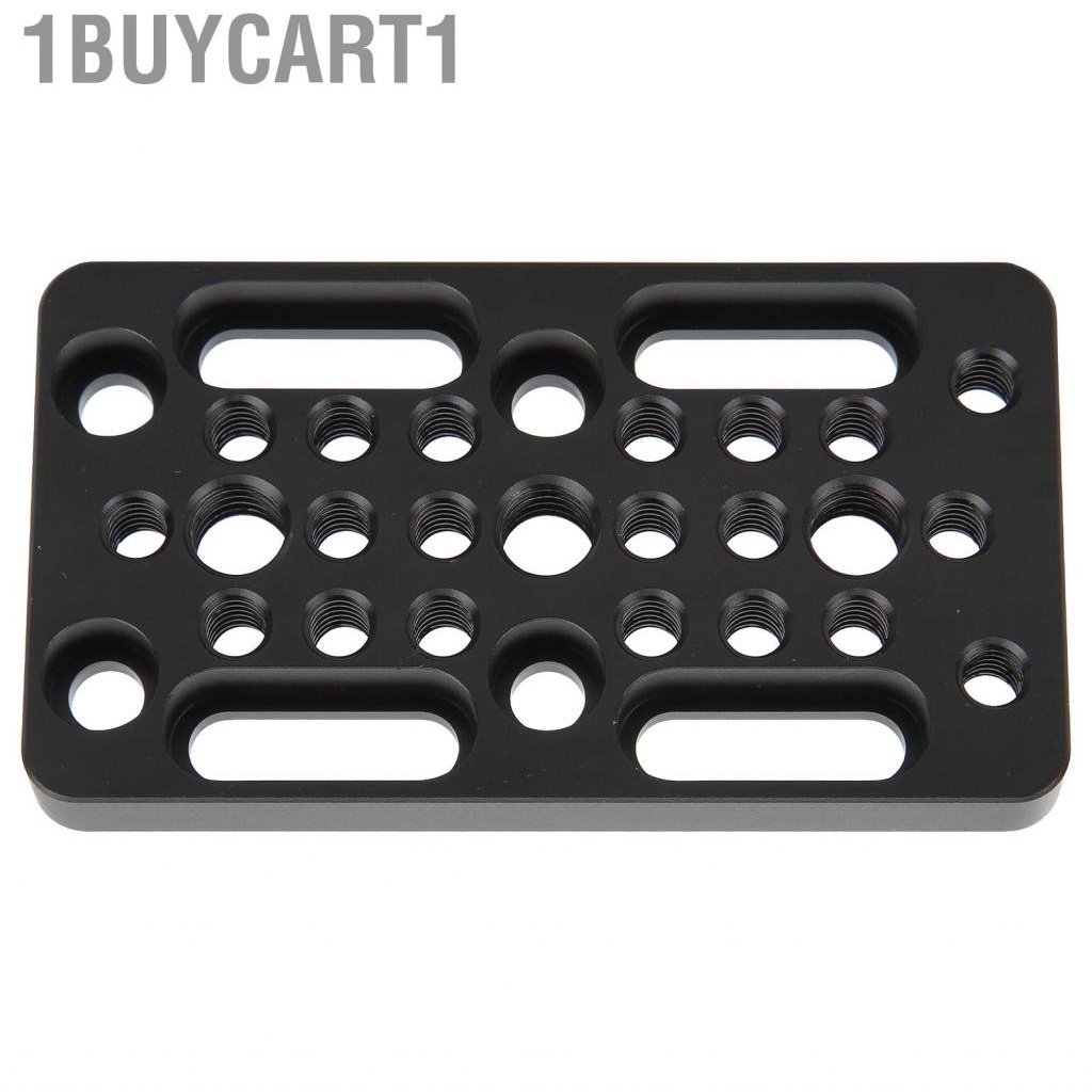 1buycart1 Aluminum Alloy  Cheese  Easy Mounting with 1/4in 3/8in Screw Holes for Cage Rig/Top Handle