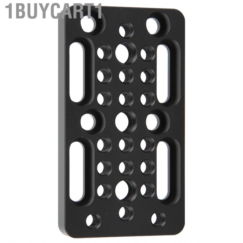 1buycart1 Aluminum Alloy  Cheese  Easy Mounting with 1/4in 3/8in Screw Holes for Cage Rig/Top Handle
