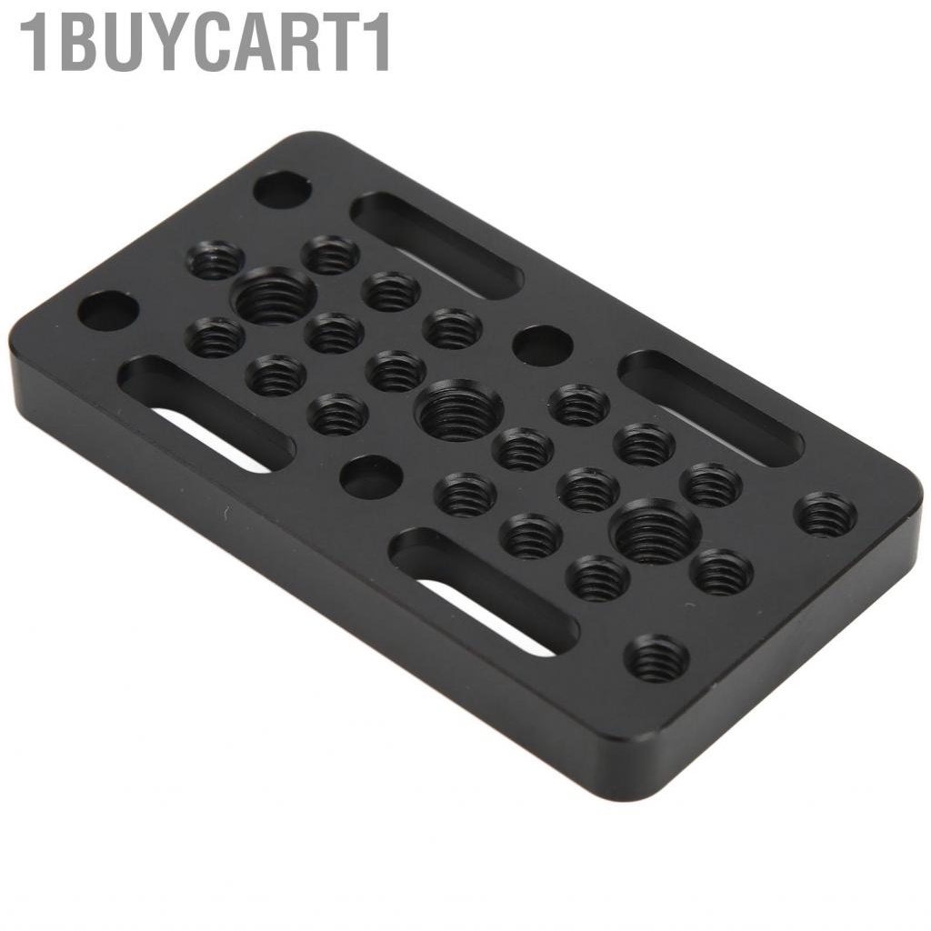 1buycart1 Aluminum Alloy  Cheese  Easy Mounting with 1/4in 3/8in Screw Holes for Cage Rig/Top Handle