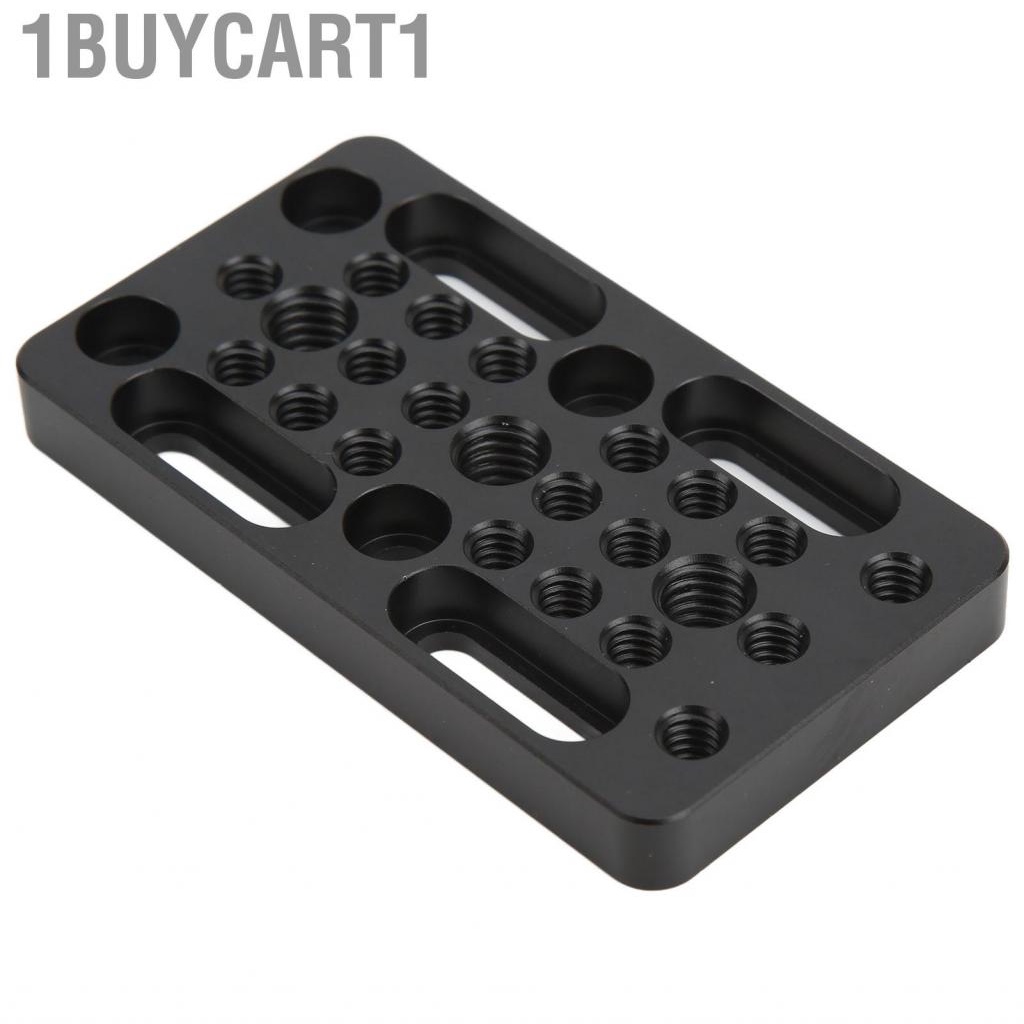 1buycart1 Aluminum Alloy  Cheese  Easy Mounting with 1/4in 3/8in Screw Holes for Cage Rig/Top Handle