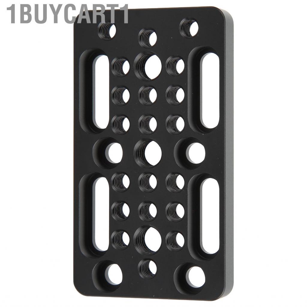 1buycart1 Aluminum Alloy  Cheese  Easy Mounting with 1/4in 3/8in Screw Holes for Cage Rig/Top Handle
