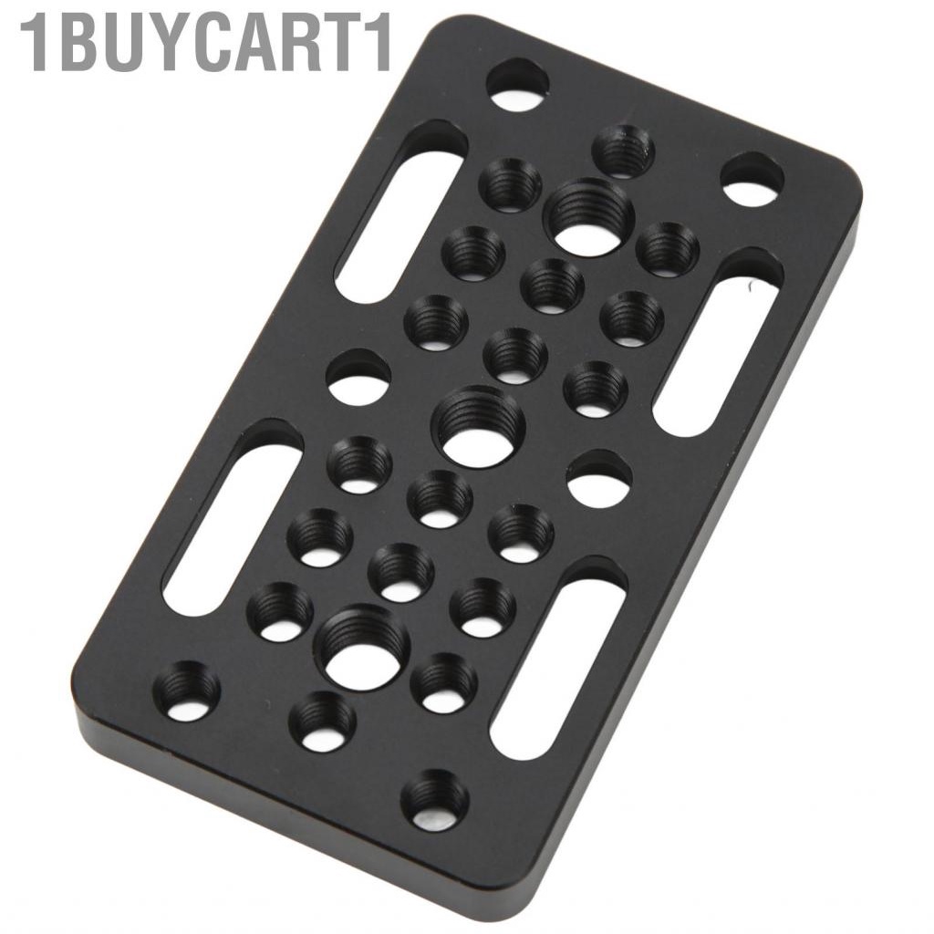 1buycart1 Aluminum Alloy  Cheese  Easy Mounting with 1/4in 3/8in Screw Holes for Cage Rig/Top Handle