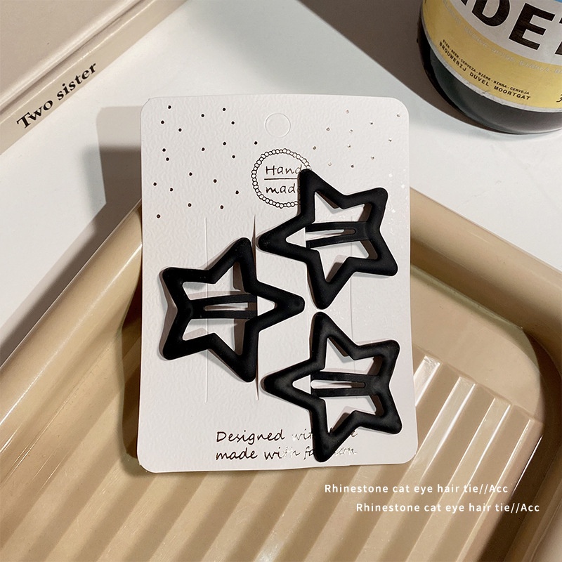 Kẹp Tóc Mái Màu Đen Xinh Xắn Cho Bé Gái