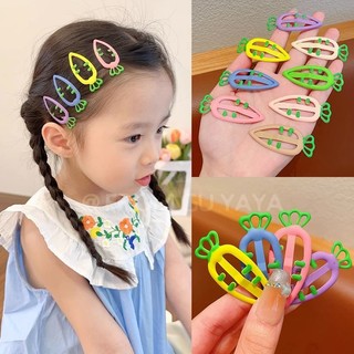 Kẹp tóc hình củ cà rốt màu kẹo ngọt dễ thương cho bé gái