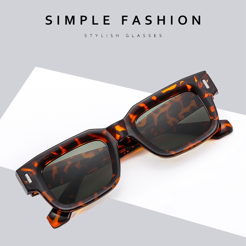 Kính Mát Gọng Vuông Nhỏ Phong Cách retro Thời Trang